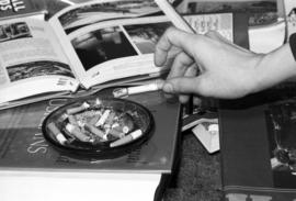 A cigarette and ashtray, KVSC trivia weekend, St. Cloud State University