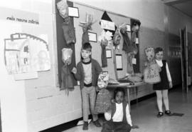 Puppet display at Gray Campus Laboratory School, St. Cloud State University