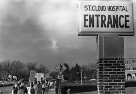 Abortion protest near the St. Cloud Hospital