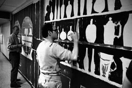 Creation of May Bowle murals, St. Cloud State University