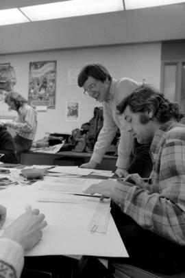 Chronicle newspaper staff Mike Knaak and John Thompson, St. Cloud State University