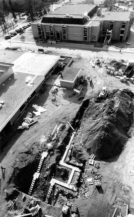 Garvey Commons (1963), exterior, construction addition, St. Cloud State University