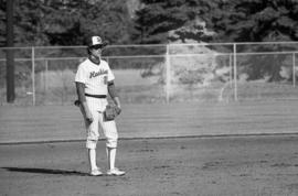 Scott Mansch plays infield during a St. Cloud State University baseball game against Augsburg College