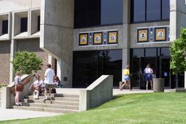 Education building (1971) entrance, exterior, St. Cloud State University