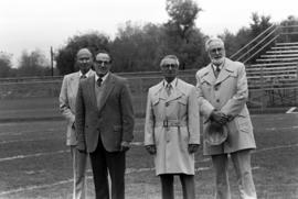 Louis Filippi and Edward Colletti are inducted as the first class to the Athletic Hall of Fame, St. Cloud State University