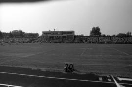 Selke Field (1937) during a St. Cloud State University football game against Mankato State