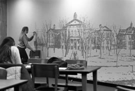 Historic mural in Centennial Hall (1971), St. Cloud State University