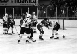 St. Cloud State and University of Wisconsin-River Falls hockey players fight, St. Cloud State University