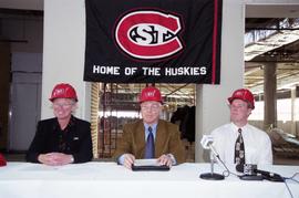 Jim Miller and Suzanne Williams, press conference at Miller Center