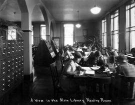 View in the Main Library Reading Room, Old Model School (1906), St. Cloud State University