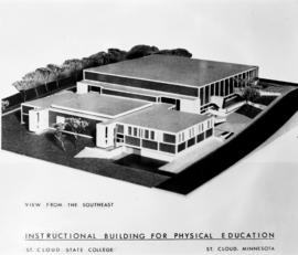 Halenbeck Hall model (1965), exterior, St. Cloud State University