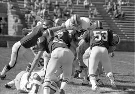 Football game, St. Cloud State University vs. Michigan Tech University