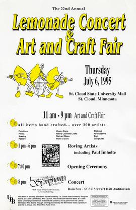 Lemonade Concert and Art Fair poster, St. Cloud State University