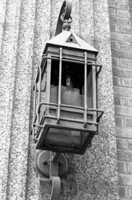 Eastman Hall (1930) exterior lantern, St. Cloud State University