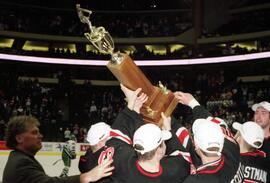 St. Cloud State men's hockey team wins the WCHA Final Five tournament