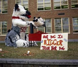 Homecoming outdoor display, St. Cloud State University