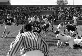 Football game, St. Cloud State University vs. Michigan Tech University