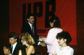 University Program Board (UPB) director Brent Greene hands out an award, St. Cloud State University