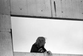 A woman watches St. Cloud State University baseball against Southwest State University