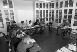 Students attend class, Alnwick Castle, St. Cloud State University