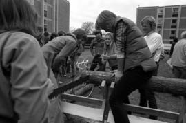 Students saw logs as part of homecoming activities, St. Cloud State University