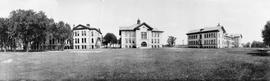 Old Main Building (1874), Old Model School (1906), and Riverview (1913), exterior, St. Cloud State University