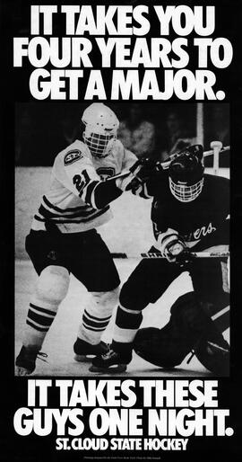 Men's hockey poster, St. Cloud State University