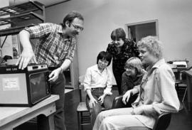 Rob Lavenda with students, St. Cloud State University