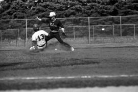 Dan Meyer slides into second base during a St. Cloud State University baseball game against Northern State University