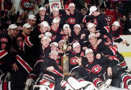 St. Cloud State men's hockey team wins the WCHA Final Five tournament