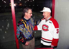 Herb Brooks and Brendan McDonald, National Hockey Center rink dedication