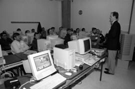 Rich MacDonald presents at a Winter Institute session, St. Cloud State University