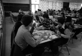 People dine at Garvey Commons (1963), St. Cloud State University