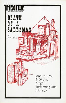 Death of a Salesman theatre production poster, St. Cloud State University