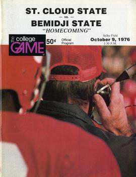 Football program cover, St. Cloud State University