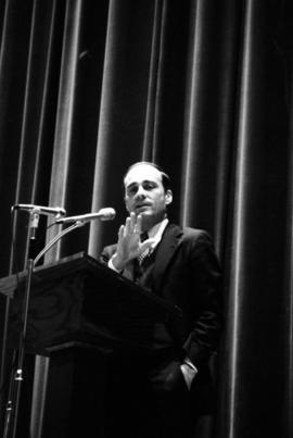 Lawyer Vincent Bugliosi speaks at Stewart Hall (1948), St. Cloud State University