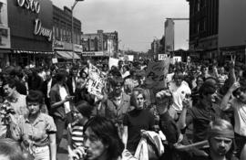 Vietnam War protest in downtown St. Cloud