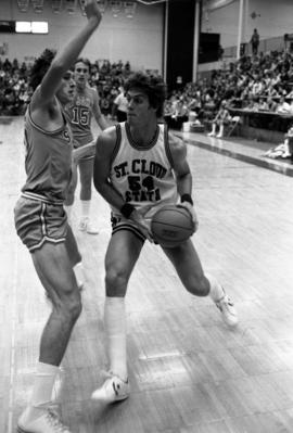 Dan Hagen during a basketball game against St. John's University, St. Cloud State University