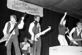 Students participate in an "airband" contest, St. Cloud State University