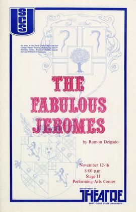 The Fabulous Jceromes theatre production poster, St. Cloud State University