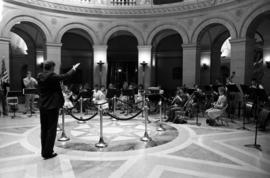 Jazz band performs at the Minnesota state capitol in St. Paul, St. Cloud State University