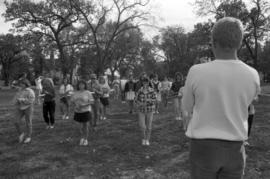 Marching band practices, St. Cloud State University