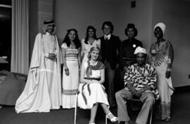 International students wear traditional dress at the International Students Dinner, St. Cloud State University