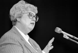 Susan Phillips speaks at the Winter Institute, St. Cloud State University
