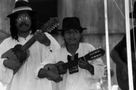 Two men play guitars, Lemonade Concert and Art Fair, St. Cloud State University