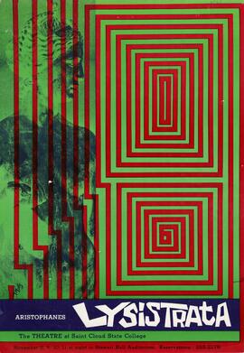 Lysistrata theatre production poster, St. Cloud State University