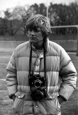 Tom Roster at a St. Cloud State University football game