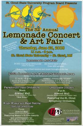 Lemonade Concert and Art Fair poster, St. Cloud State University