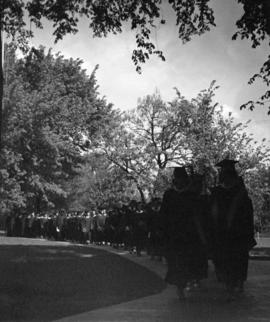 Graduate march for commencement, St. Cloud State University