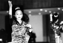 Jenny Xiong and Kao Nhia Yang dance at Hmong Day at Atwood Memorial Center (1966), St. Cloud State University